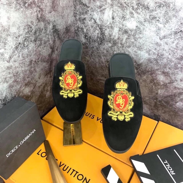 Sục thêu da lộn Đ và G cho nam nót đen ( sục Đ và G ) | BigBuy360 - bigbuy360.vn