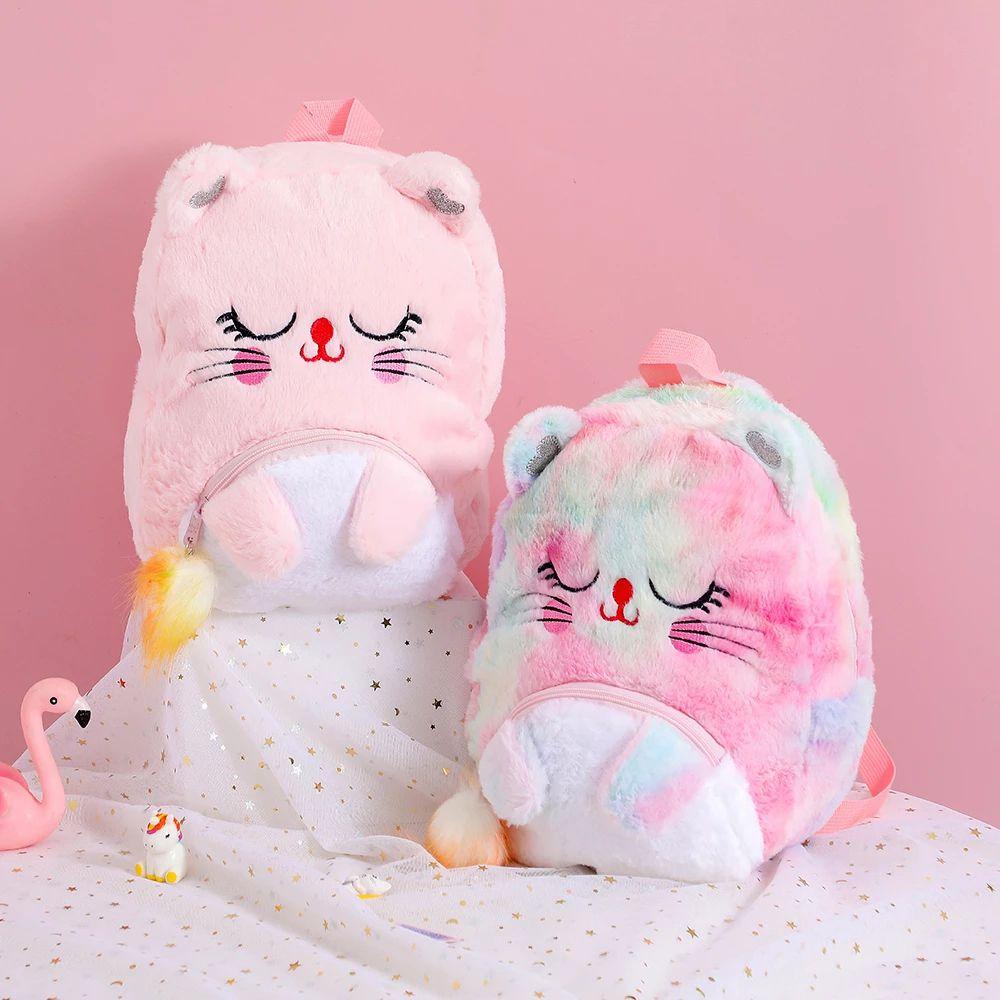Ba Lô Hình Kỳ Lân Nhồi Bông Mềm Mại Đáng Yêu Cho Bé