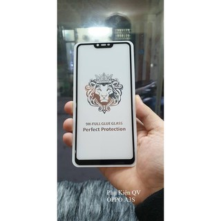 Kính Cường Lực 9D-9H Dành Cho Máy OPPO A3S - Full Màn - Full Keo - Không Chấm Li Ti