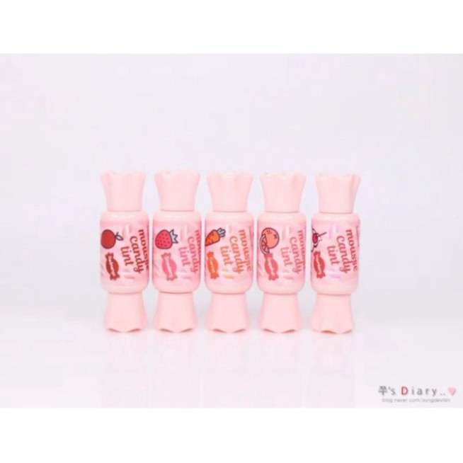 Son Mousse Hình Viên Kẹo Cực "cute" The Saem Saemmul Mousse Candy Tint