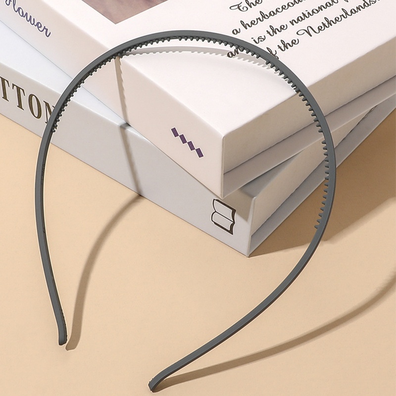 Băng Đô Cài Tóc Bằng Nhựa Resin Chống Trượt Màu Sắc Đơn Giản Cho Nữ