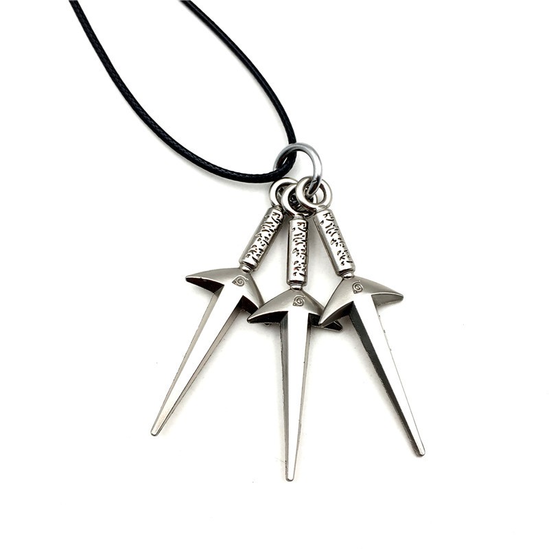 Vòng cổ Mặt anime naruto shuriken ninjia Chất Lượng Cao Không Phai Màu