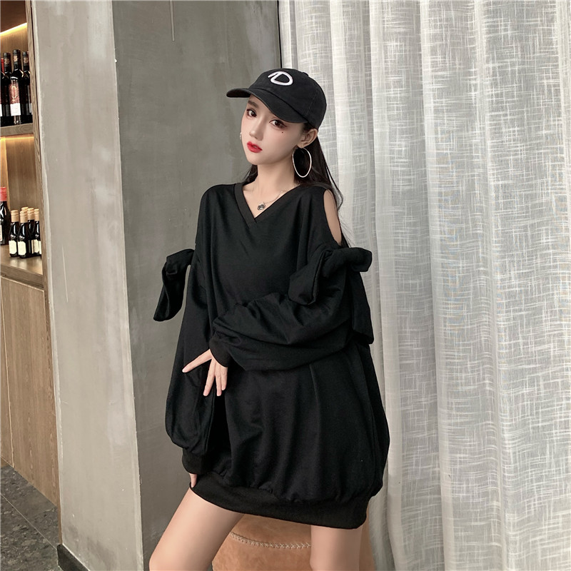 Áo Sweater Dáng Rộng Bằng Vải Nỉ Thời Trang Mùa Thu Cho Nữ | BigBuy360 - bigbuy360.vn
