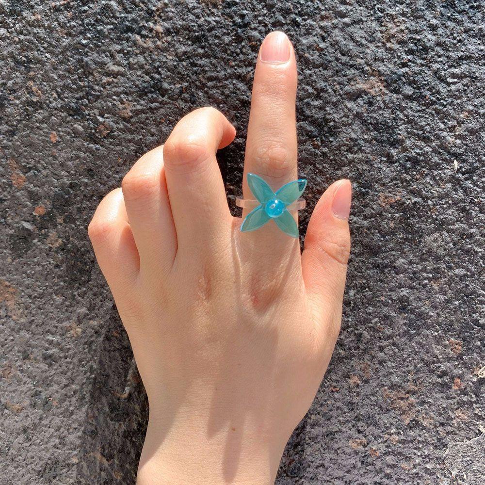 Nhẫn Đeo Khớp Ngón Tay Bằng Nhựa Acrylic Trong Suốt Thời Trang Dự Tiệc