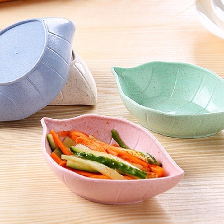 Đĩa Đựng Gia Vị Bằng Chất Liệu Lúa Mạch Hình Chiếc Lá Thân Thiện Với Môi Trường 1452