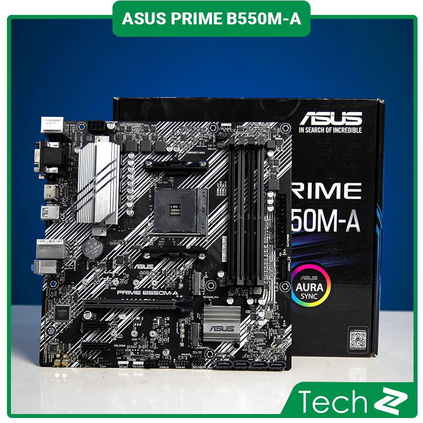 Mainboard ASUS PRIME B550M-A (AMD B550, Socket AM4,m- ATX, 4 khe RAM DRR4)