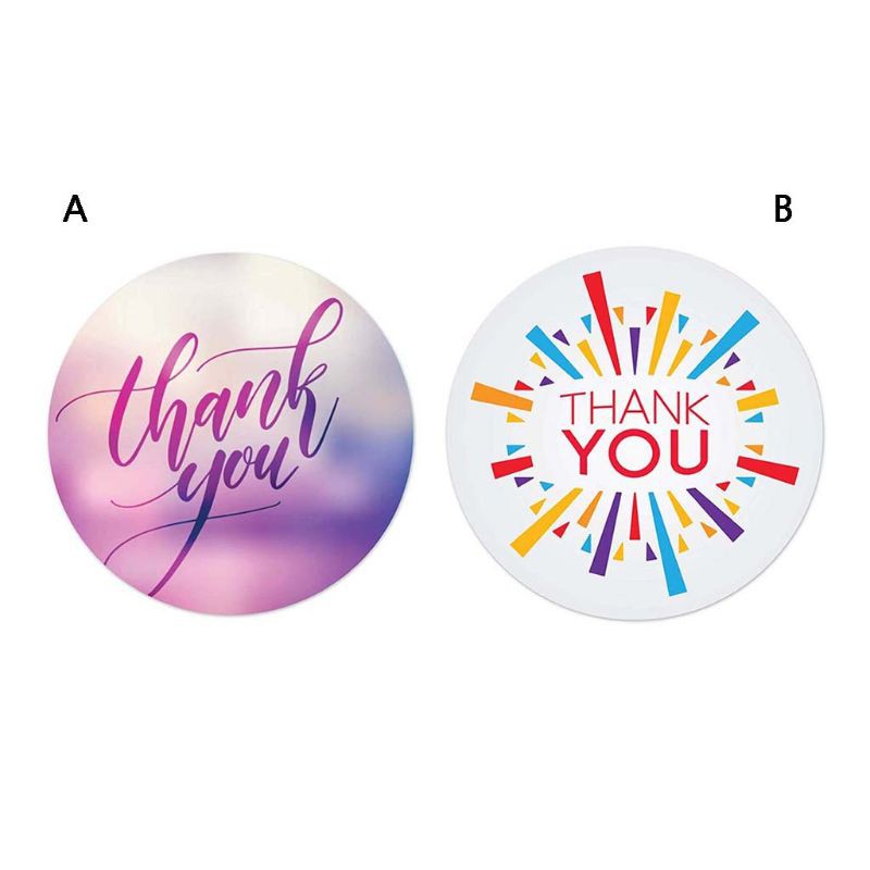 Cuộn 500 Miếng Dán Chữ Thank You Trang Trí Đa Năng