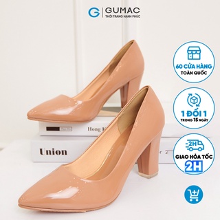 Giày cao gót da bóng GD281 thời trang GUMAC