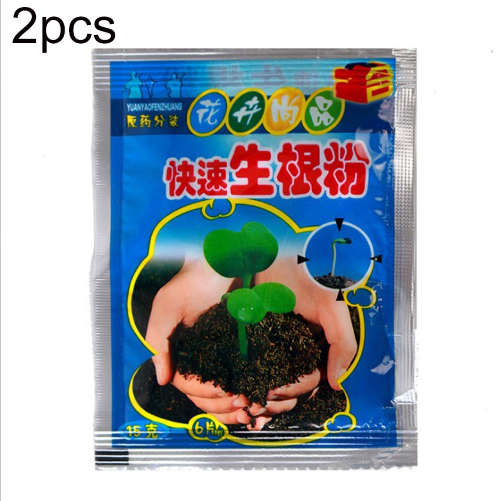 Bộ 2 gói bột cấy cấy phân bón rễ cây/hoa giúp cây phát triển nhanh