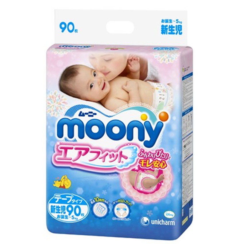 Tã dán Moony Newborn SS90 (<5kg)