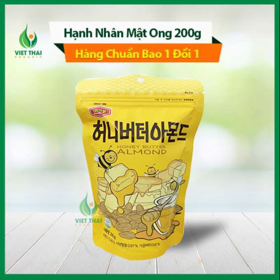 🔥 Hạnh Nhân Mật Ong Rang Bơ Honey Butter Almond Hàn Quốc Gói 200g Siêu Ngon