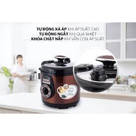 Nồi áp suất đa năng Sunhouse SHD-1562- 6L-nồi hầm điện,ninh xương,nấu cháo,giữ nhiệt tốt,chính hãng-bảo hành 12 tháng