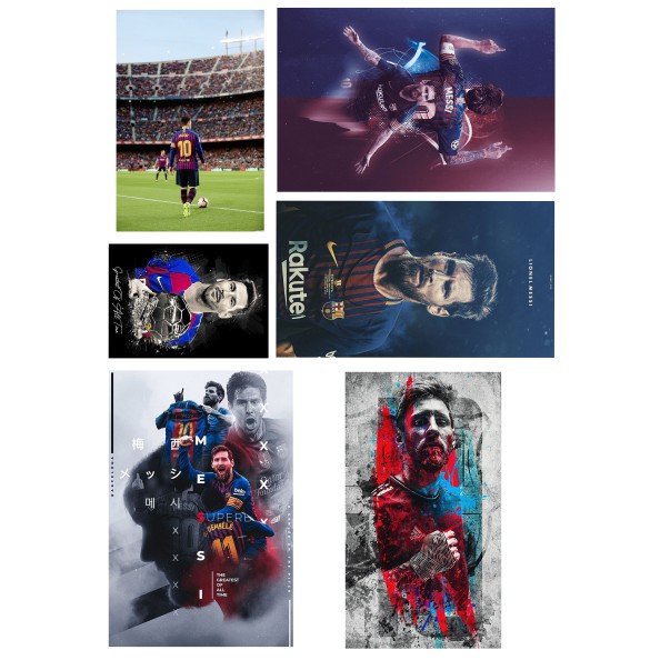 Bộ 30 STICKER hình dán LIONEL MESSI