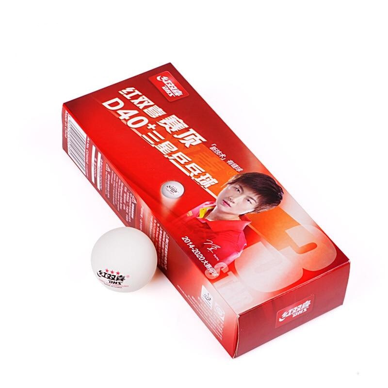 Hộp 10 Trái Banh Bóng bàn thi đấu Song Hỷ DHS 3 sao DingNing 40+ - Chuẩn Thi Đấu Thế Giới - Bóng Có Mối Nối