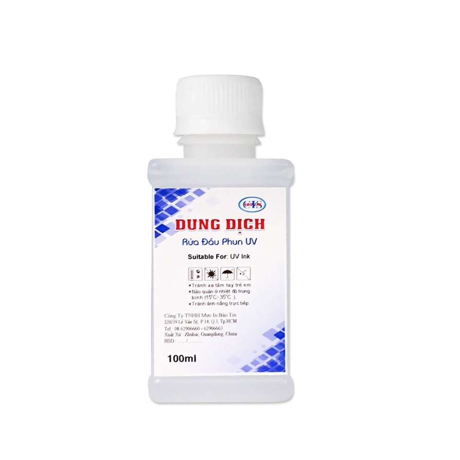 NƯỚC RỬA ĐẦU PHUN MỰC LED UV