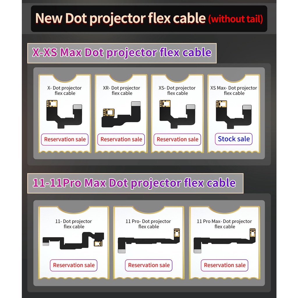 Cáp fix Face ID hàng chính hãng JC