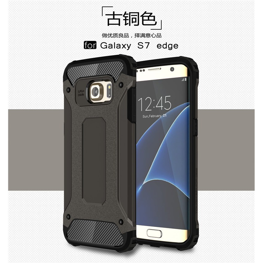 Ốp điện thoại chống sốc bảo vệ 2 lớp thiết kế bền đẹp cho Samsung Galaxy S7 Edge