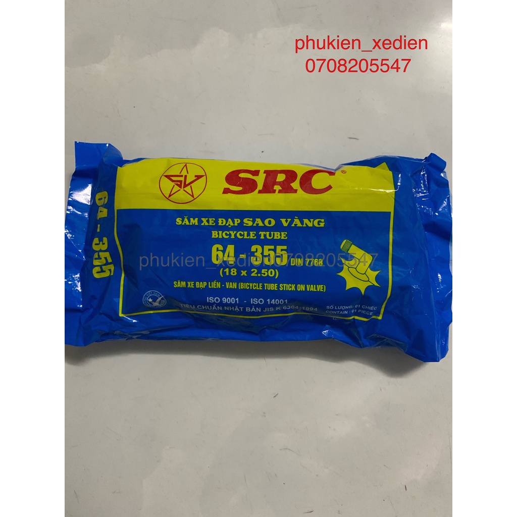 Ruột, săm xe điện sao vàng 16x2.50 - 16x3.0 - 18x2.125 - 18x2.50