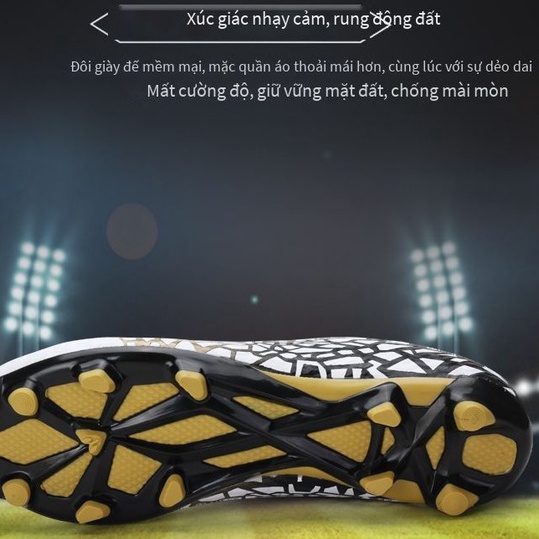 Kích thước:31-43 FG Giày bóng đá có mũi nhọn cao cho trẻ em , giày huấn luyện bóng đá sân cỏ nhân tạo cho thanh niên