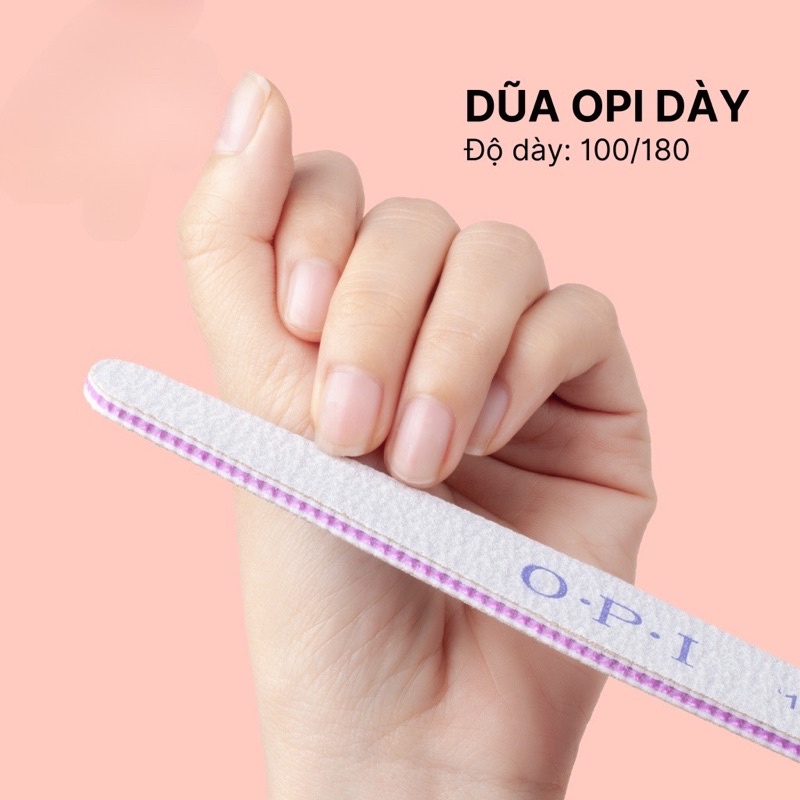 Dũa móng OPI - loại dày đủ 5 hình chuyên dụng cho dân làm móng