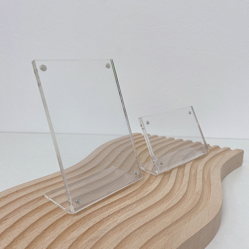 Giá Đỡ Trưng Bày Thẻ Từ Tính Hai Mặt Bằng Acrylic Trong Suốt