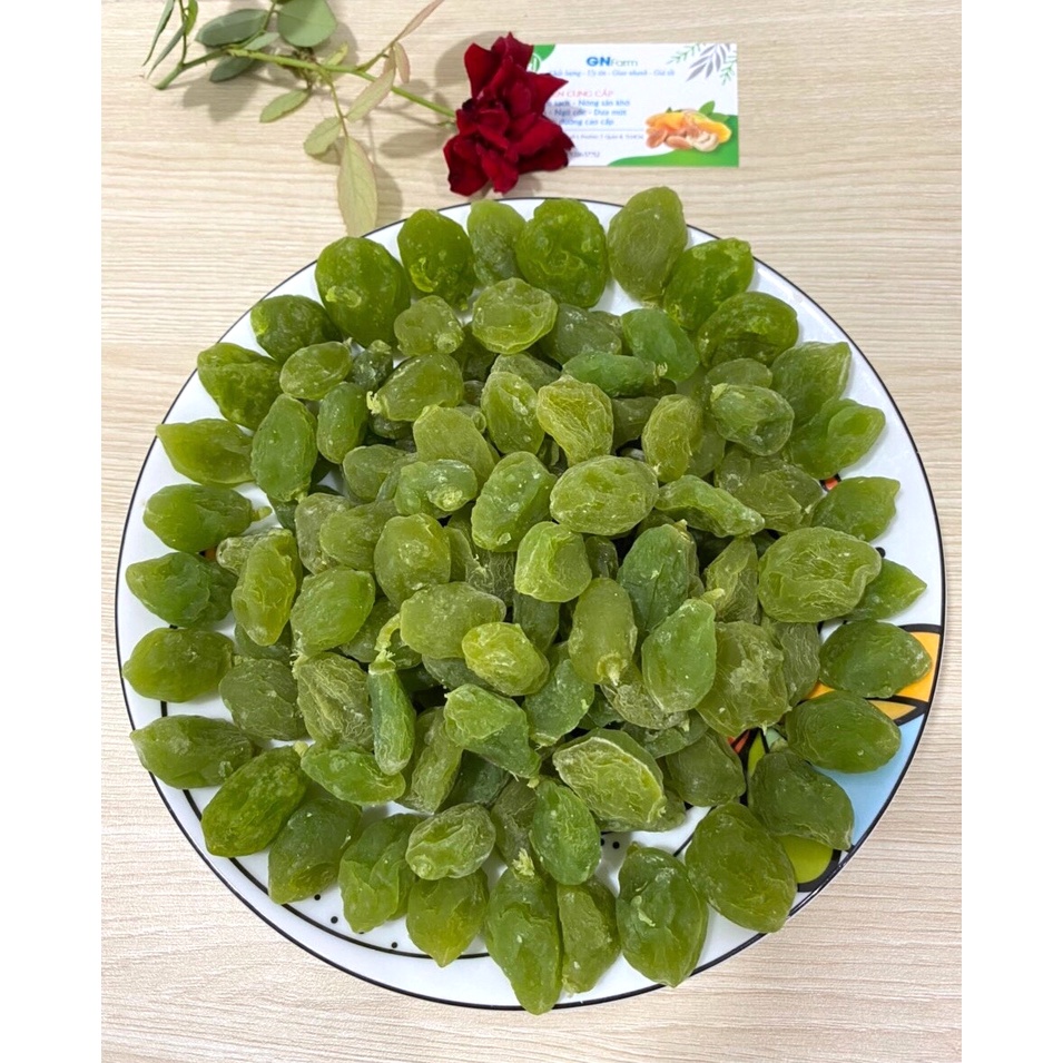 Ô Mai Đào Xanh Chua Ngọt Mứt Đào Xanh Giòn Ngon