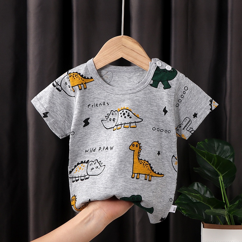 Áo Thun NgắN Tay HọA TiếT HoạT HìNh Cho Bé Trai