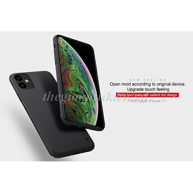 Ốp lưng iPhone 11, iPhone 11 Pro, iPhone 11 Pro Max chính hãng Nillkin dạng sần