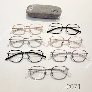 Gọng kính nữ , titanium mắt blue uv cut, Tiệm của Thỏ 2071