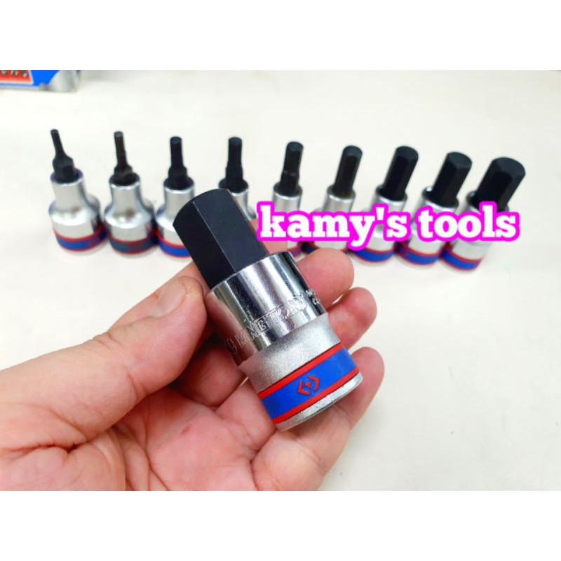 Đầu Khẩu Tuýp Lục Giác Lú Đầu 1/2 Inch Kingtony H3 H4 H5 H6 H7 H8 H10 H12 H14 H17 H19 | BigBuy360 - bigbuy360.vn