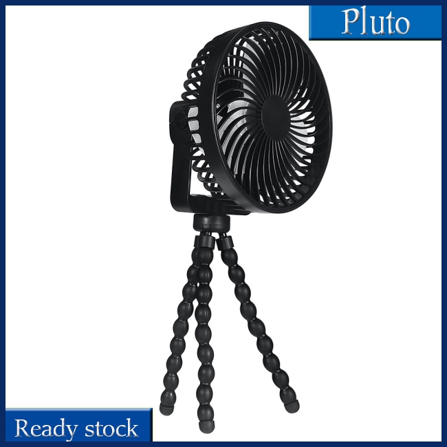 Mới Quạt 2000mah Có Kẹp Xoay 360 Độ Gắn Xe Đẩy Em Bé Tiện Dụng