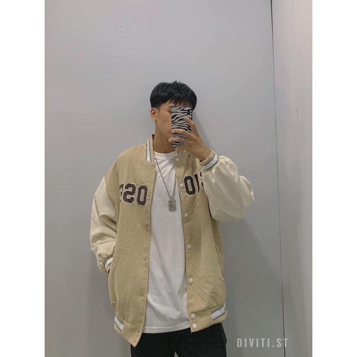 [Mã 44FASHIONSALE1 giảm 10K đơn 50K] Áo khoác Nhung Gân nam nữ form rộng cực đẹp bigsize hàn quốc CAMA STORE AK78