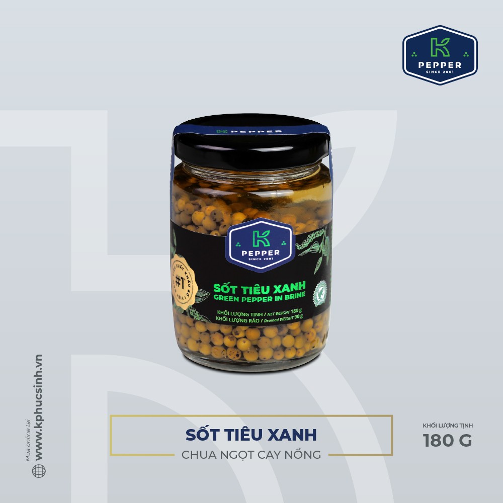 Sốt tiêu xanh (tiêu xanh ngâm dấm) - K Pepper