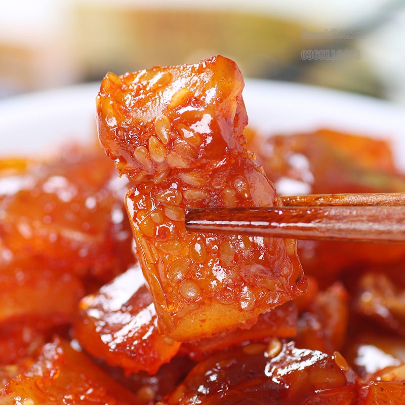 Gân Bò Cay Tỏi Ớt - Snackseeker - Gân Bò Cay dai dai , giòn giòn - Đồ ăn Vặt Trung Quốc 🐮