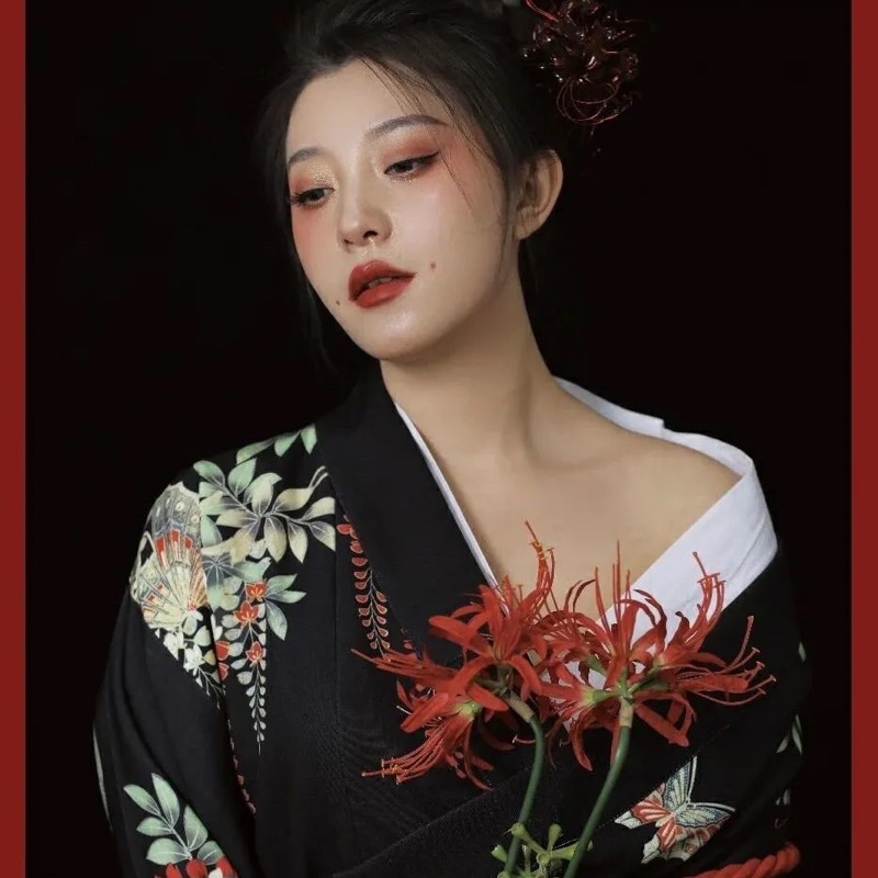 Kimono nhật bản dài tay