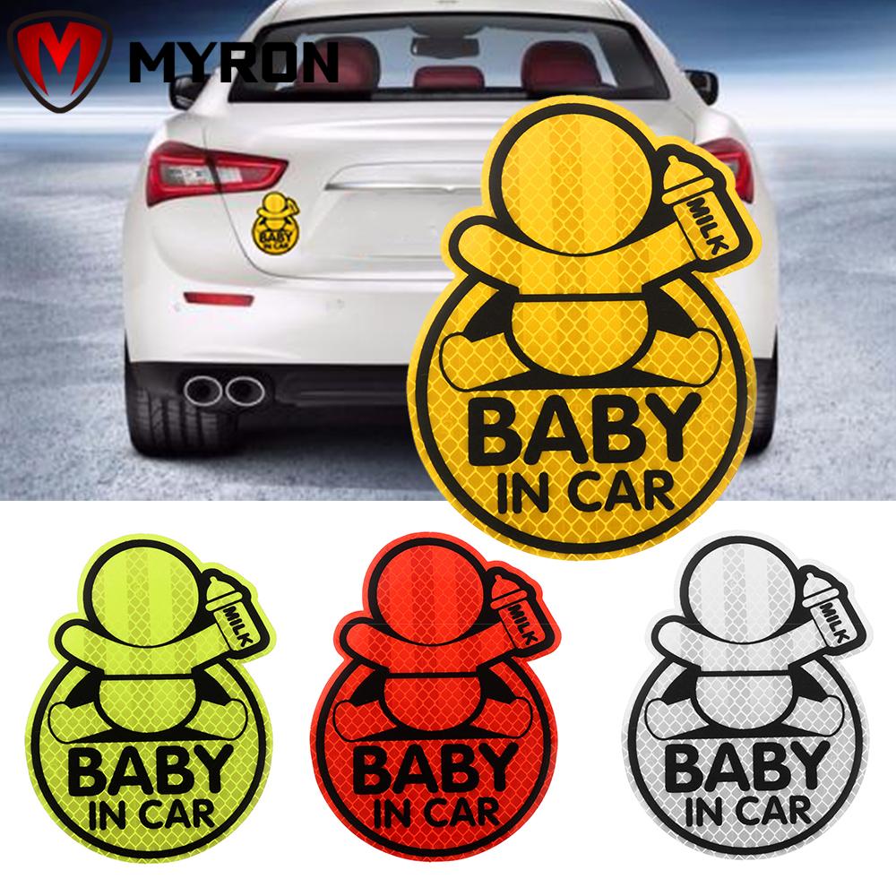 Miếng Dán Trang Trí Xe Hơi In Chữ Baby In Car