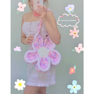 Túi len bông hoa Bloom Bag  [ẢNH THẬT]