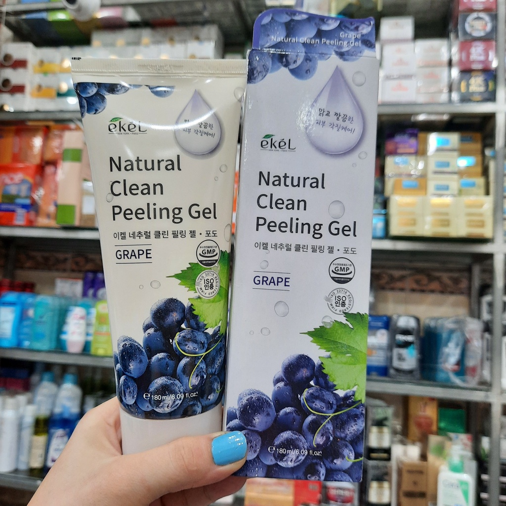 Gel tẩy tế bào chết nho Ekel natural clean peeling Grape 180ml