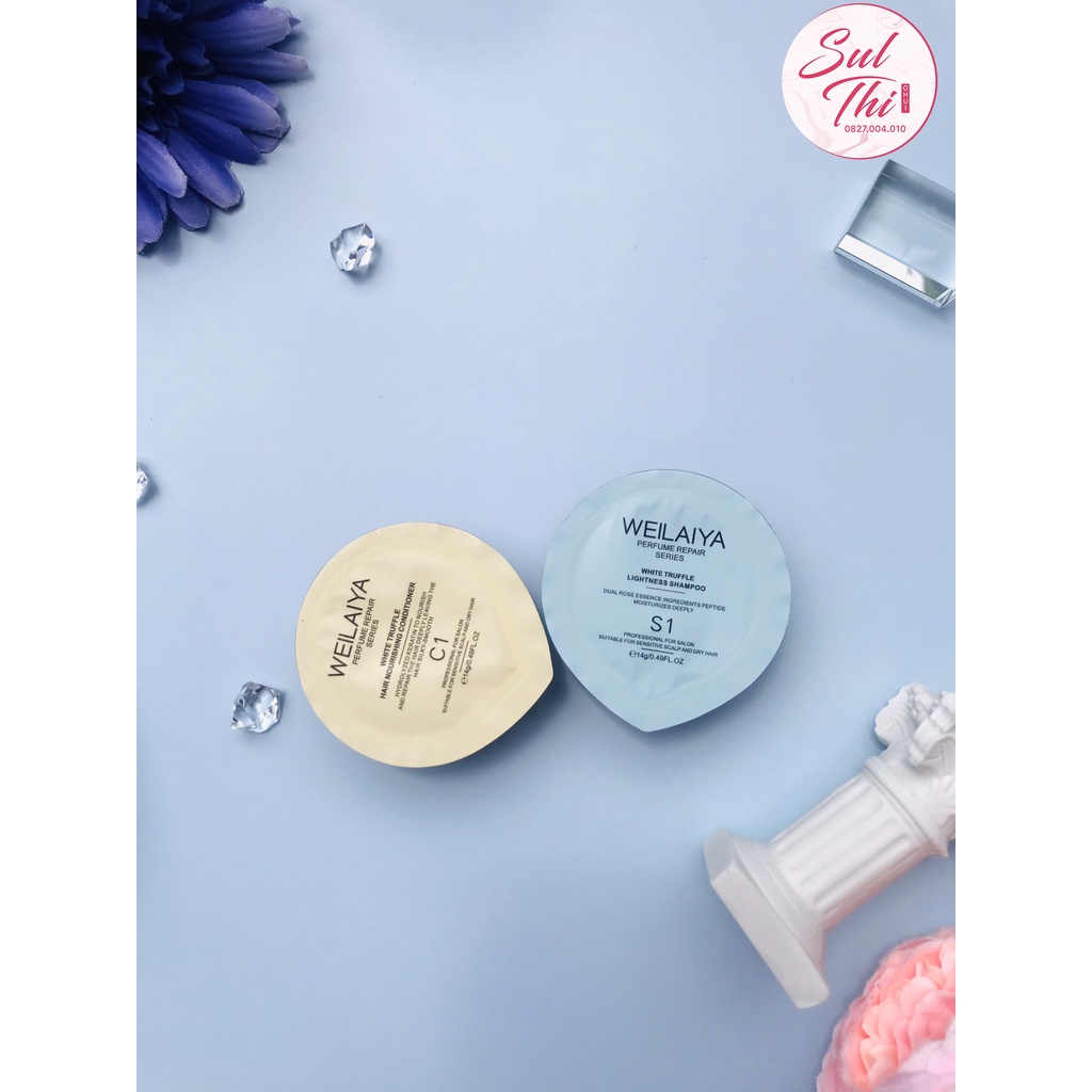 Cặp dầu gội xả Weilaiya nấm Truffle mini