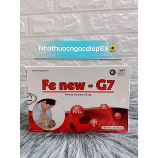 Bổ sung sắt cho mẹ bầu Fe new G7 cung cấp vitamin cho cơ thể