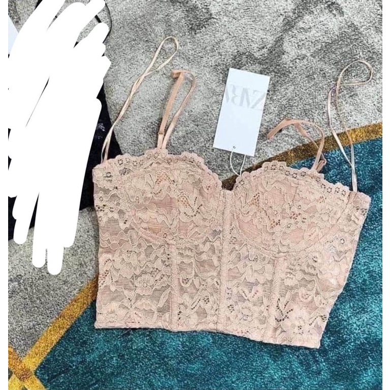 Áo bra/lace top Zara auth newtag có sẵn