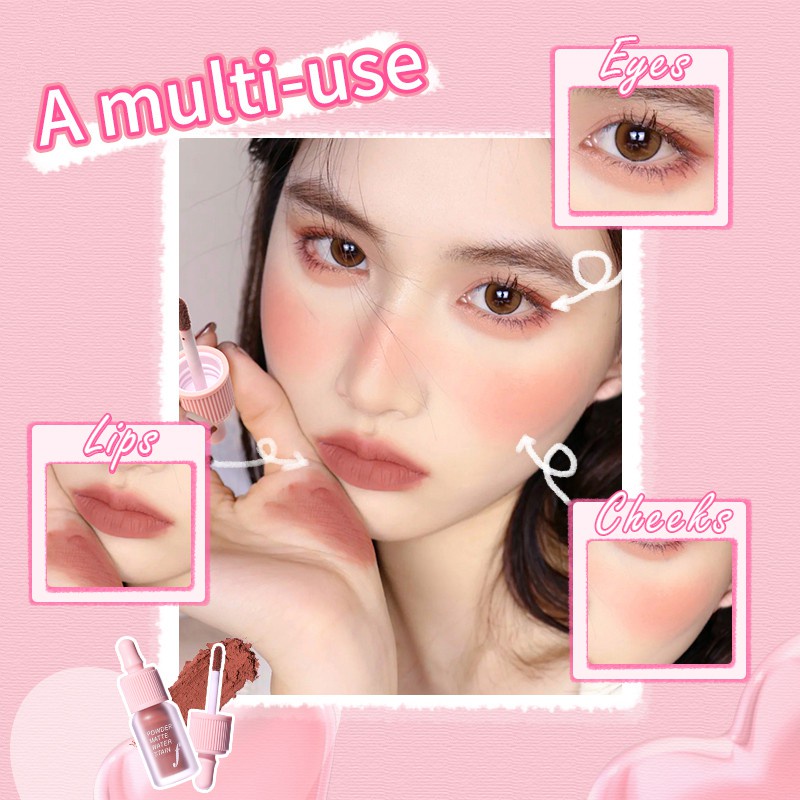 [Hàng mới về] Son kem trang điểm dạng lỏng màu lì chống thấm nước lâu trôi không dính ly thiết kế hình chai rượu độc đáo