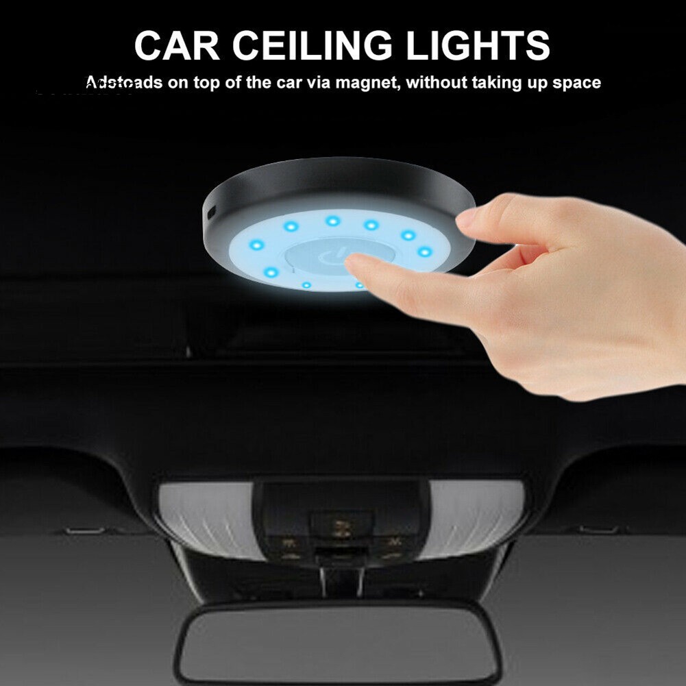 Đèn LED Đọc Sách Gắn Trần Xe Hơi Có Nam Châm Tiện Dụng