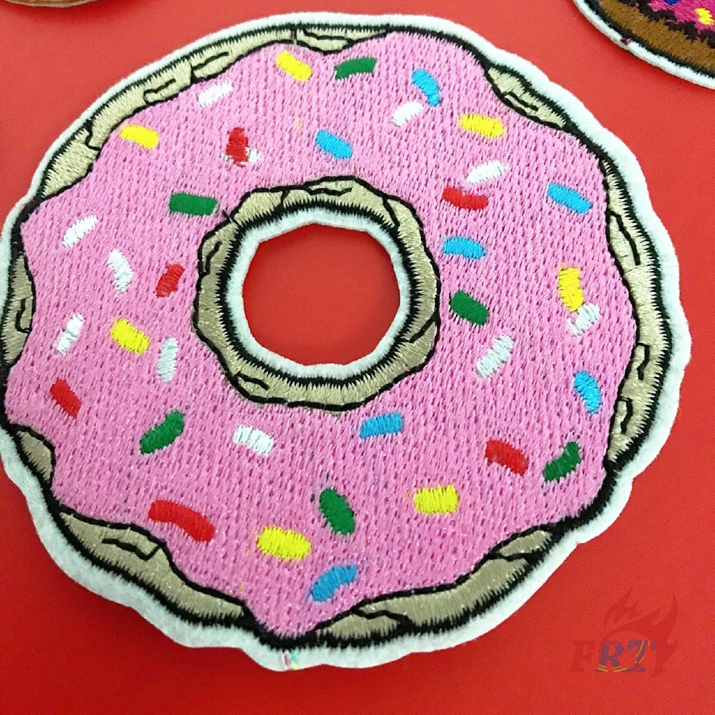 ☸ INS - Donuts Patch ☸ 1Pc Doughnut Diy Sew on Iron on Badges Patches