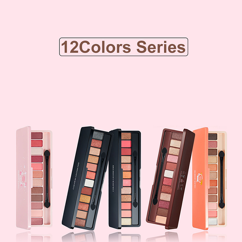(Hàng Mới Về) Bảng Phấn Mắt Lameila 12 Màu Sắc Hiệu Ứng Lì / Ánh Nhũ Thời Trang | BigBuy360 - bigbuy360.vn