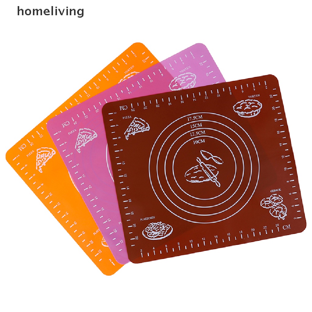 Thảm Silicone Chống Dính Hỗ Trợ Lăn Bột Làm Bánh Tiện Lợi