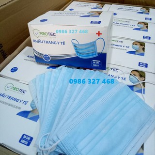 🔥 DEAL 1K 🔥Khẩu Trang Y Tế Kháng Khuẩn 4 lớp PROTEC cao cấp- Hộp Khẩu Trang Y Tế Kháng Khuẩn, Ngăn Bụi