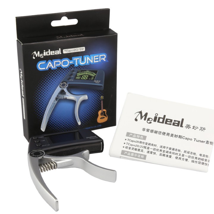 CAPO ĐÀN GUITAR ĐỘ CHÍNH XÁC CAO - GUITAR CAPO TUNER MÀN HÌNH LED HIỂN THỊ ĐỘ NHẠY CAO &amp; ĐỘ CHÍNH XÁC DỤNG CỤ ÂM NHẠC