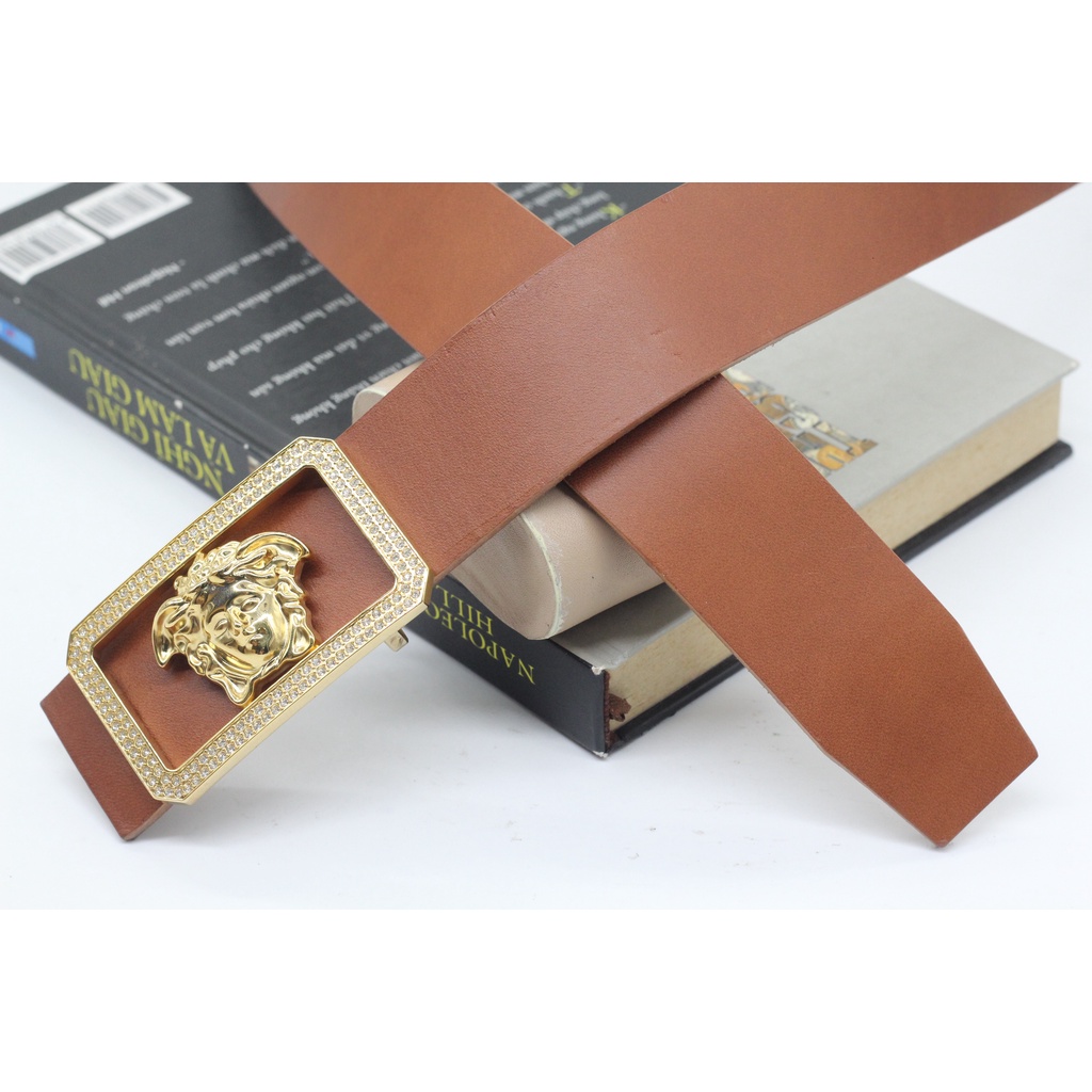 Dây Thắt Lưng Dây Nịt Nam Da Bò Vachetta Nhập Khẩu Cao Cấp Nguyên Tấm Siêu Bền Kèm Khóa Xịn Không Gỉ, BH 12 Tháng