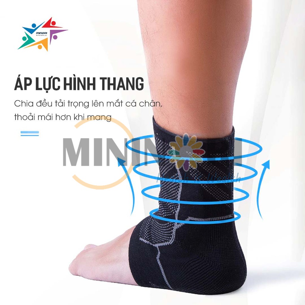 [Mã MINI20k hoàn 10% đơn 199K tối đa 20K xu]Bó Gót Bảo Vệ Mắt Cá Chân Thể Thao Aonijie E4404 - Ôm Sát